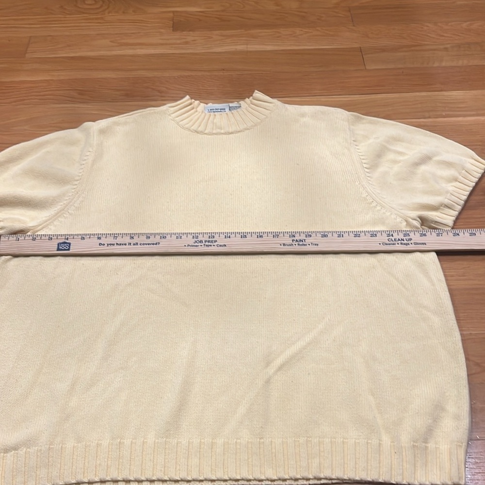 Appleseed’s women’s plus size yellow short sleeve sweater size 3X. - Picture 4 of 5
